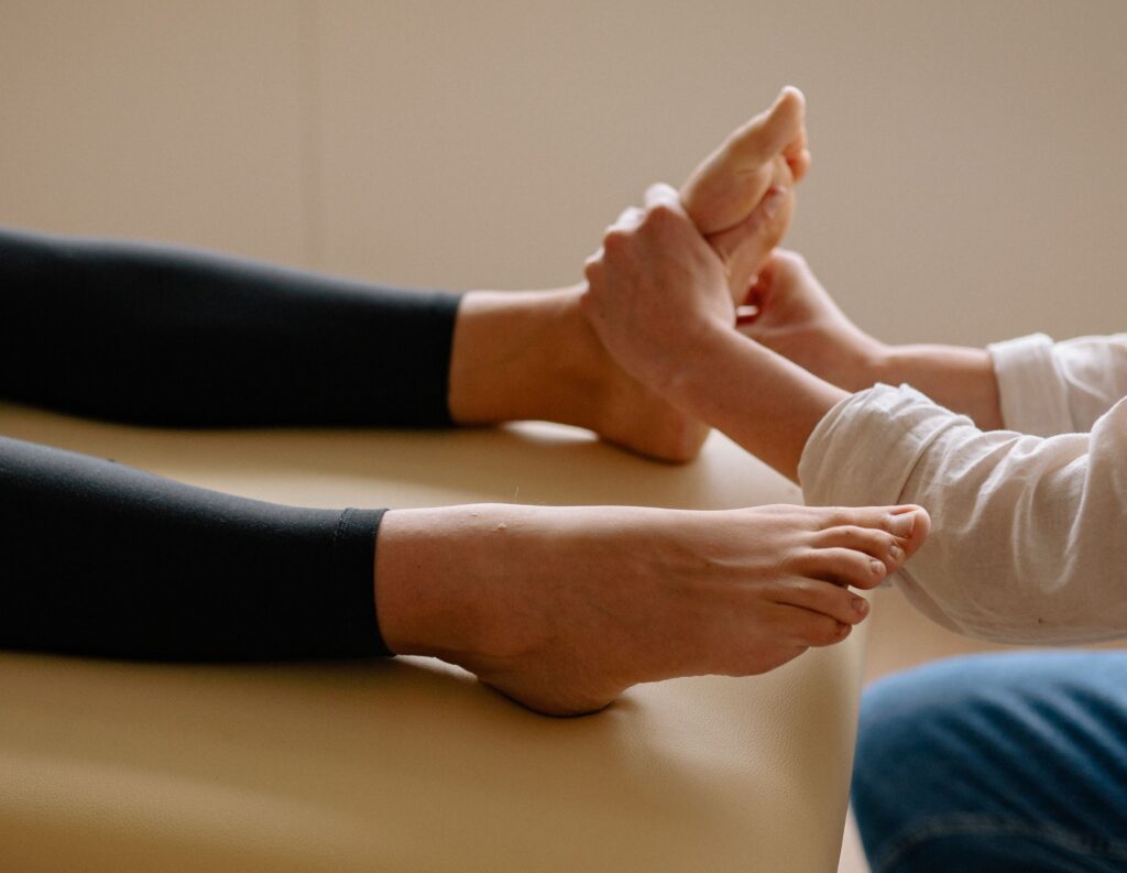 Massage de réflexologie plantaire